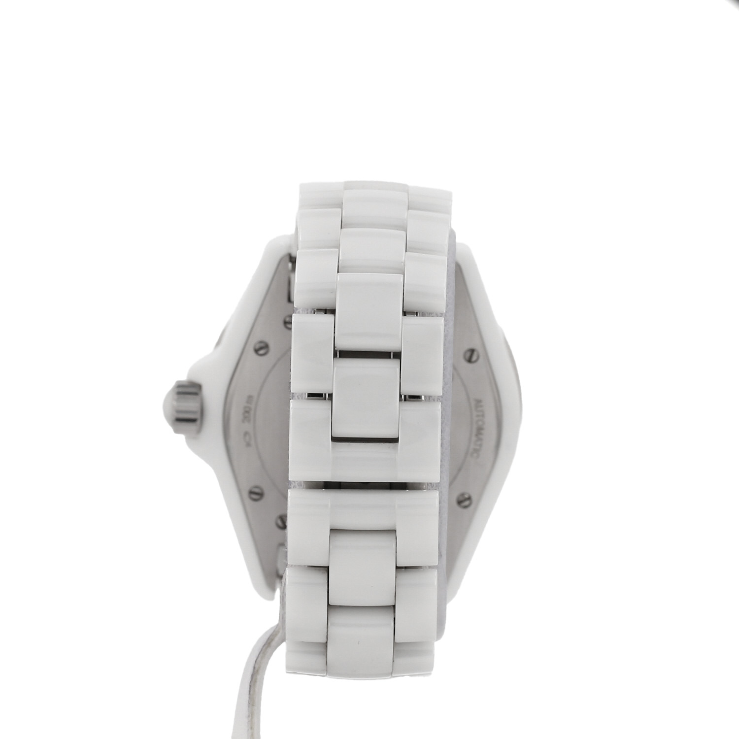 Orologio Chanel J12 in ceramica bianca e acciaio, intorno al 2000 - Detail D4
