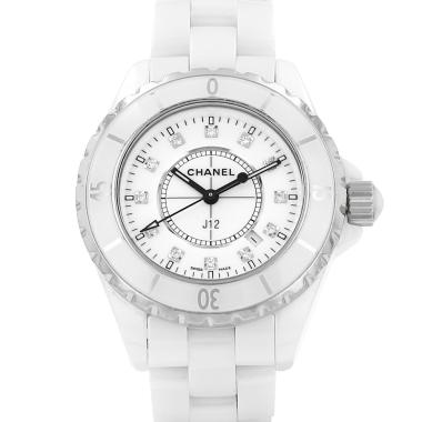 Chanel J12 watch in white ceramic and steel, circa 2010