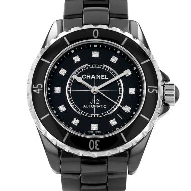 Reloj Chanel J12 de cerámica negra y acero. Hacia 2010