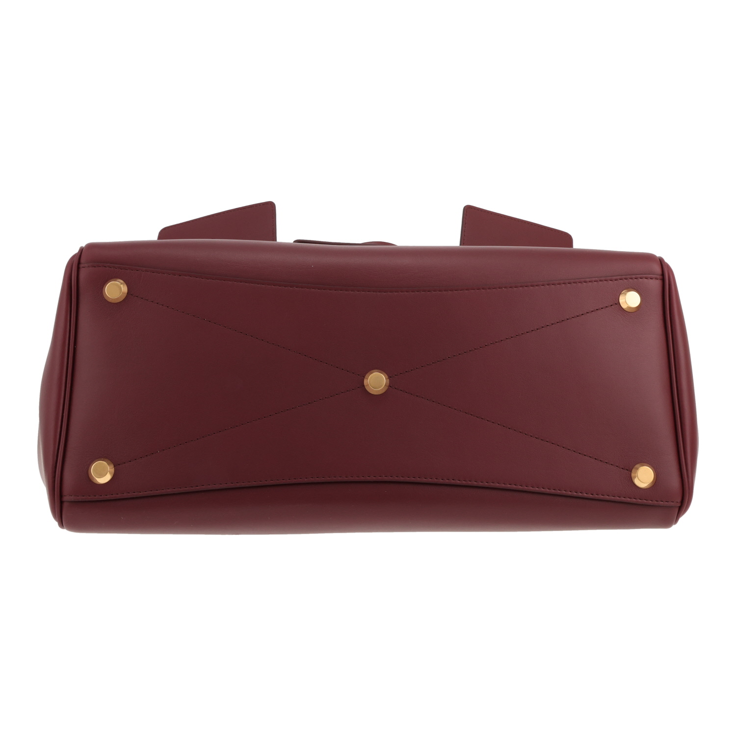 Balenciaga Bel Air medium-sized handbag in Bordeaux leather - Detail D1