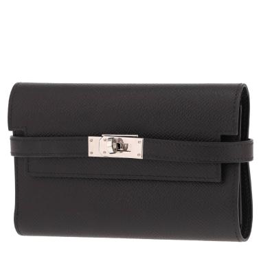 Hermès Kelly wallet in black Epsom leather