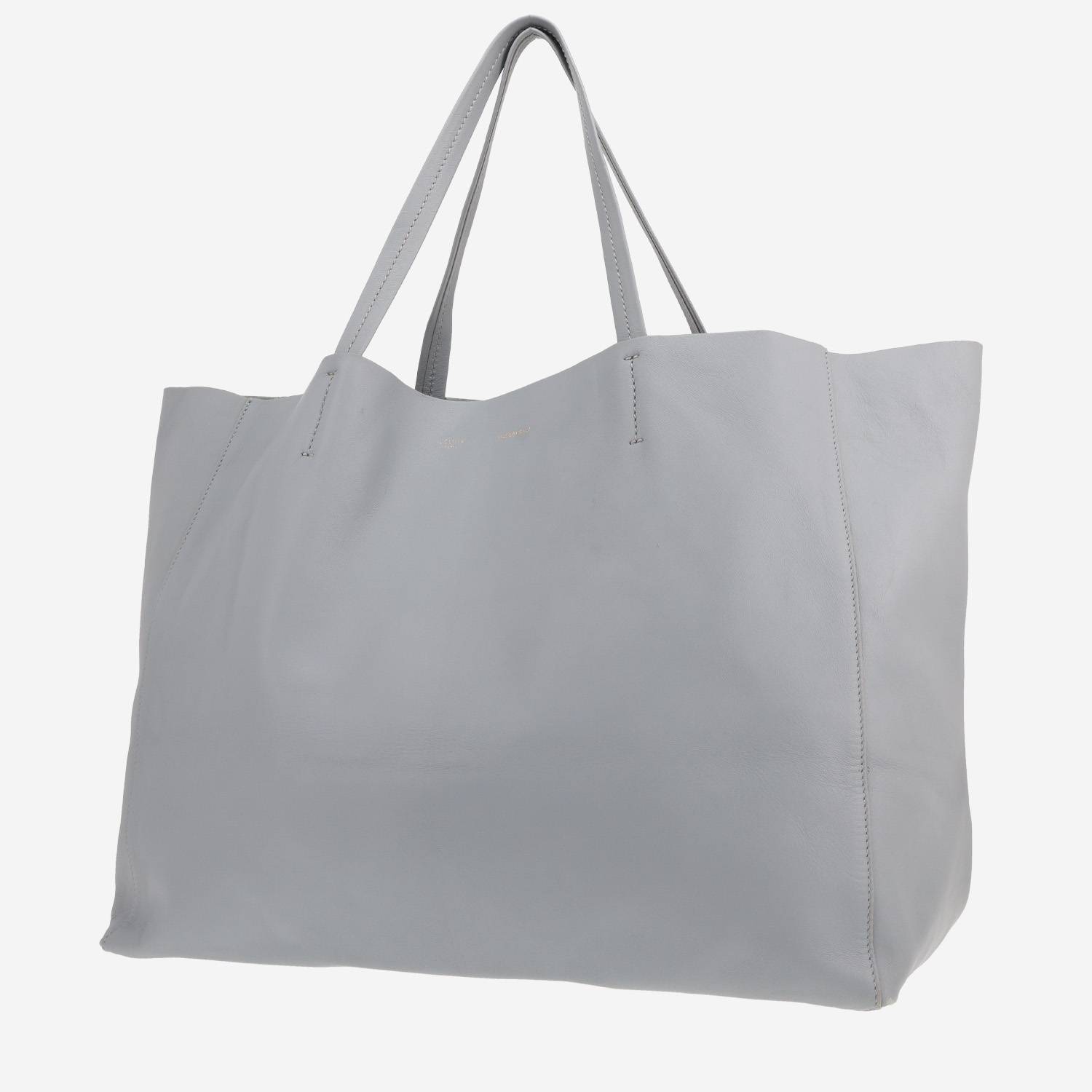 Celine Horizontal Blue Leather Tote Bag