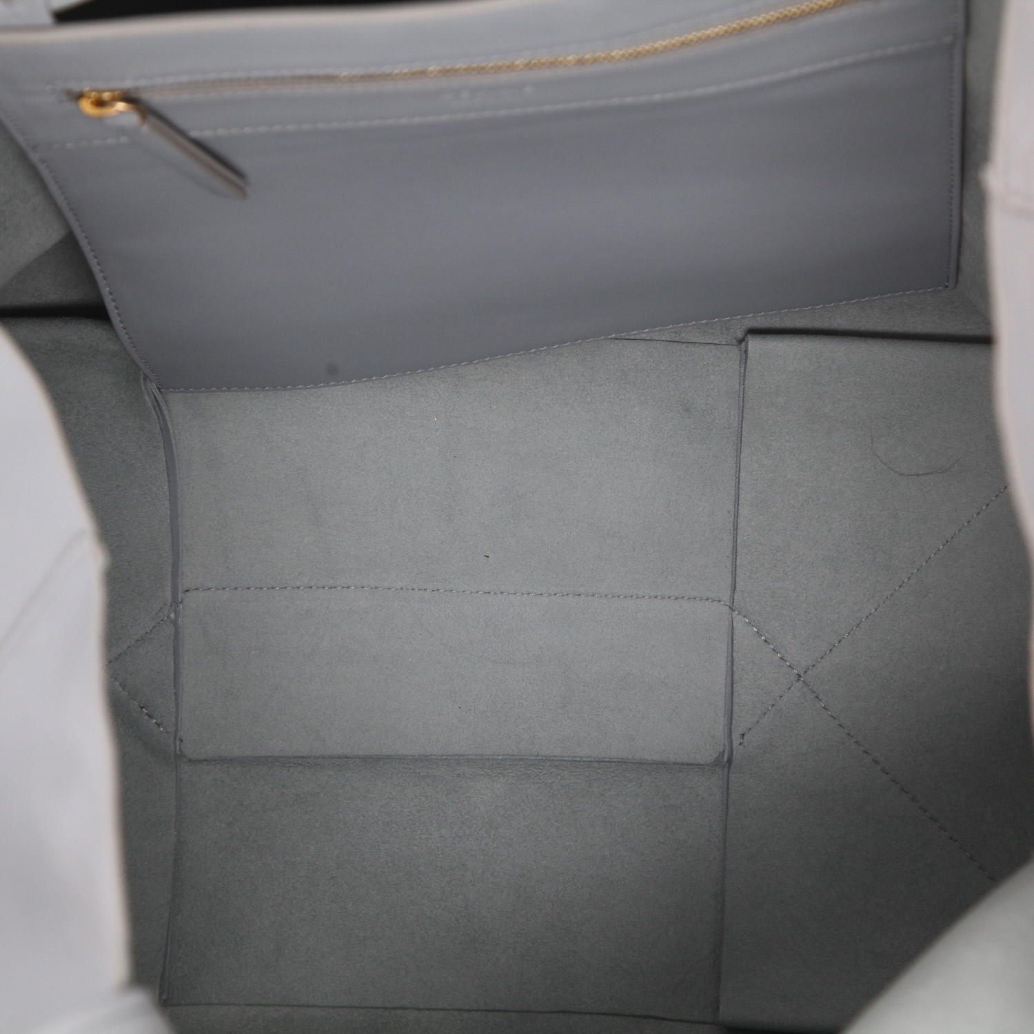 Celine Horizontal Blue Leather Tote Bag - Detail D3