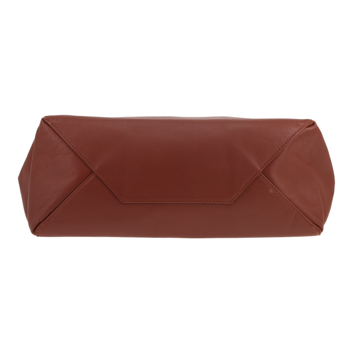 Celine Vertical handbag in two-tone brown and grey leather - Detail D1
