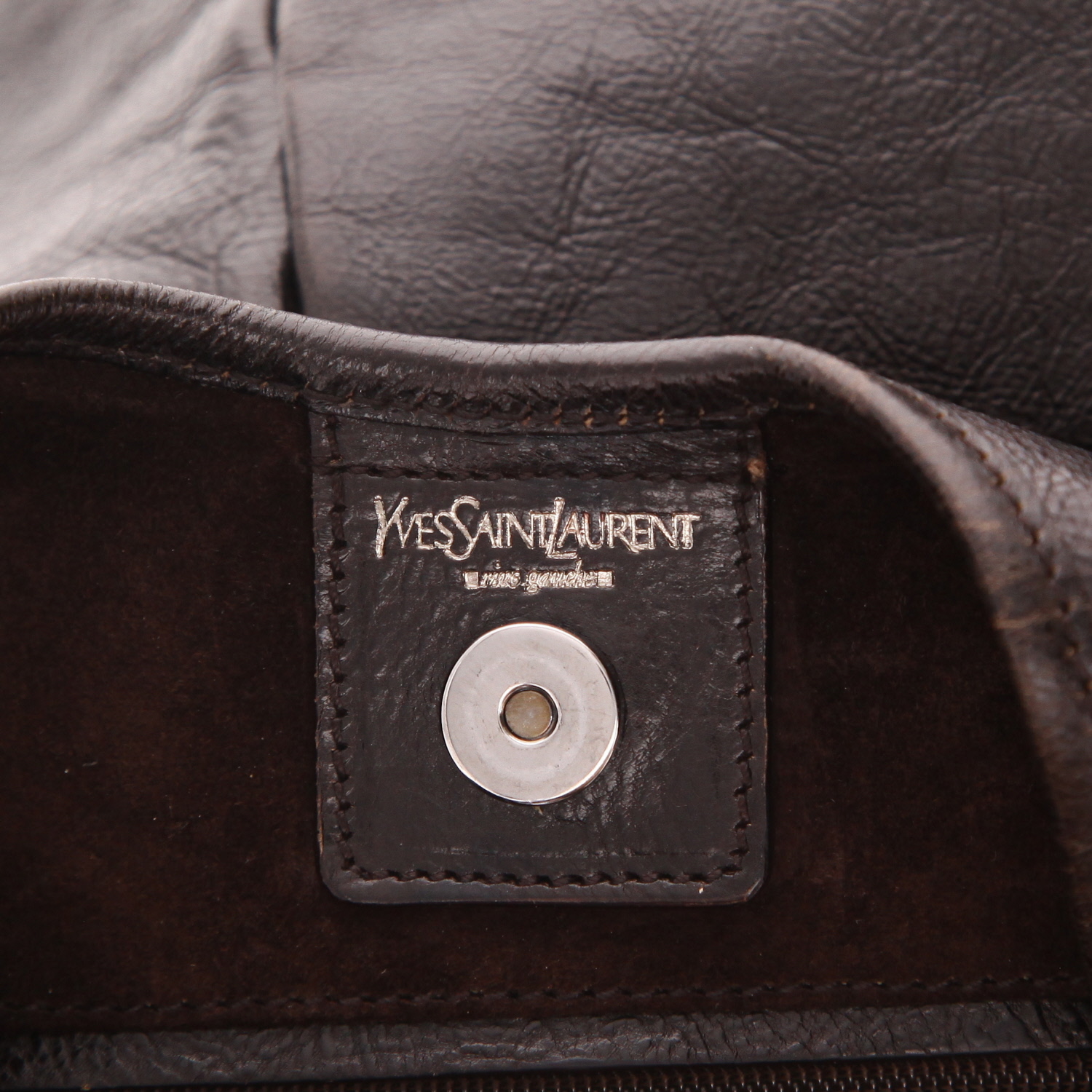 Borsa Saint Laurent  Mombasa in pelle marrone - Detail D2