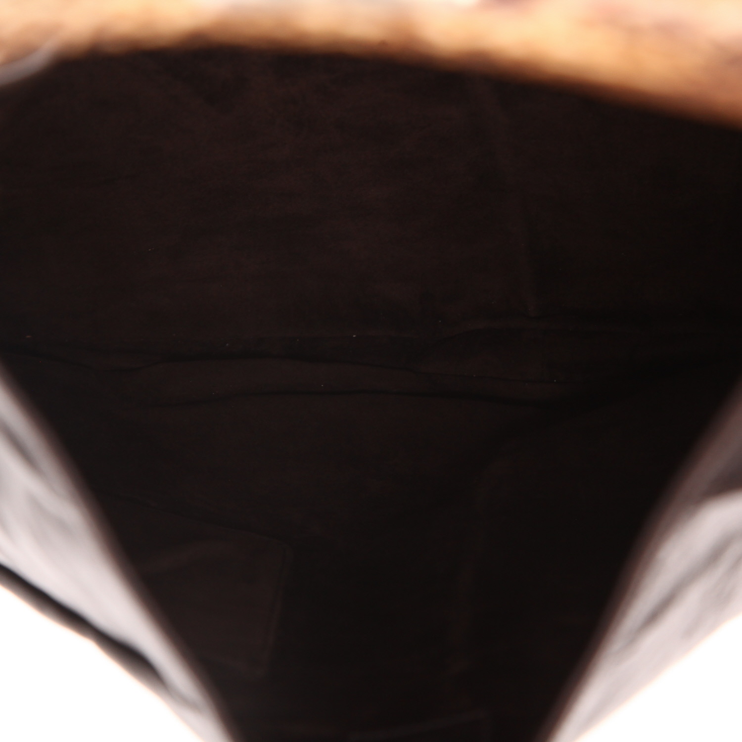 Sac à main Saint Laurent  Mombasa en cuir marron - Detail D3