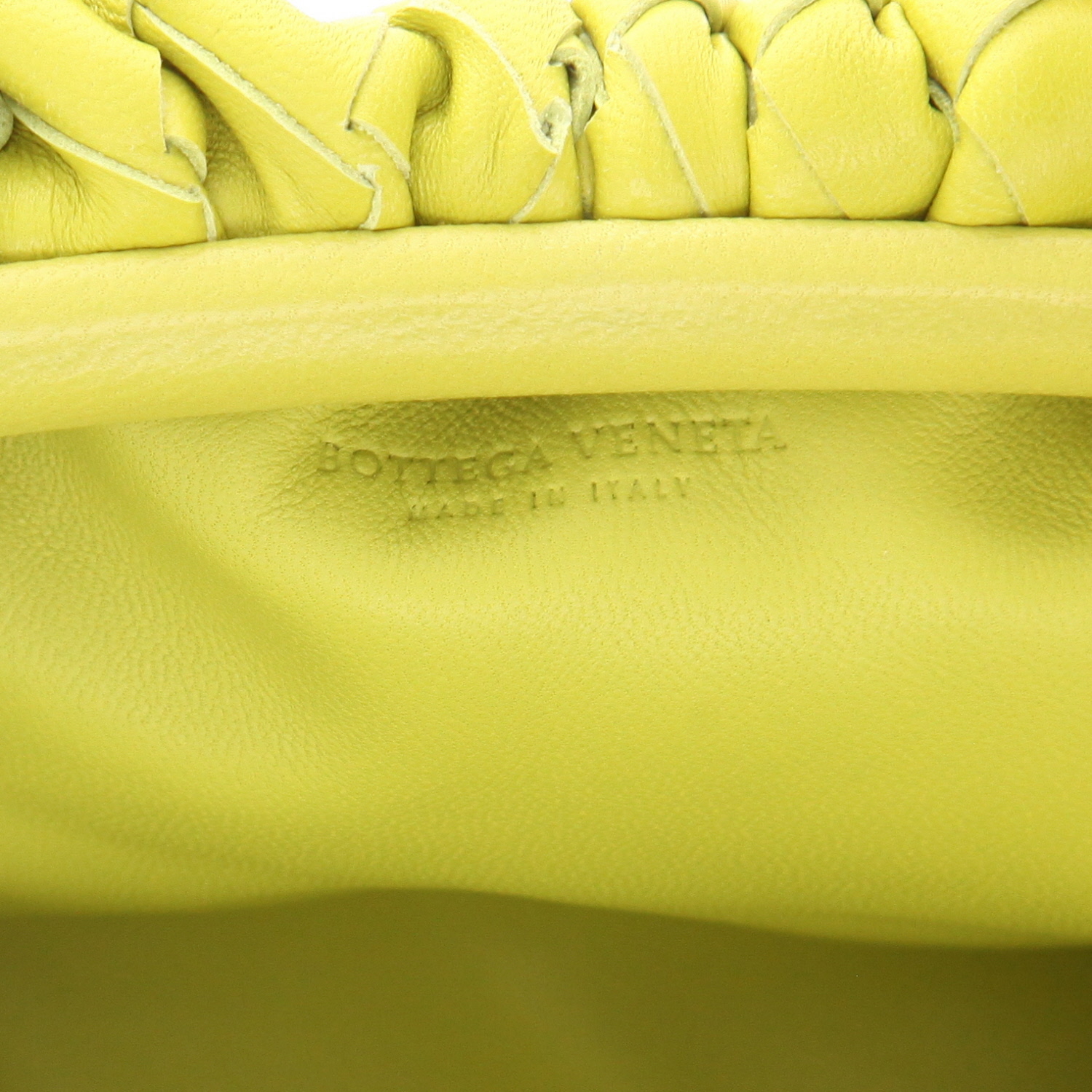 Sac bandoulière Bottega Veneta  Pouch en cuir intrecciato vert - Detail D2