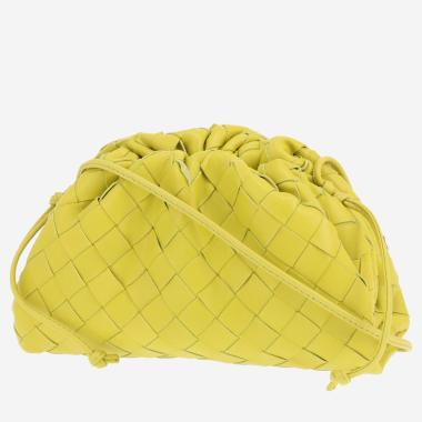 Sac bandoulière Bottega Veneta  Pouch en cuir intrecciato vert