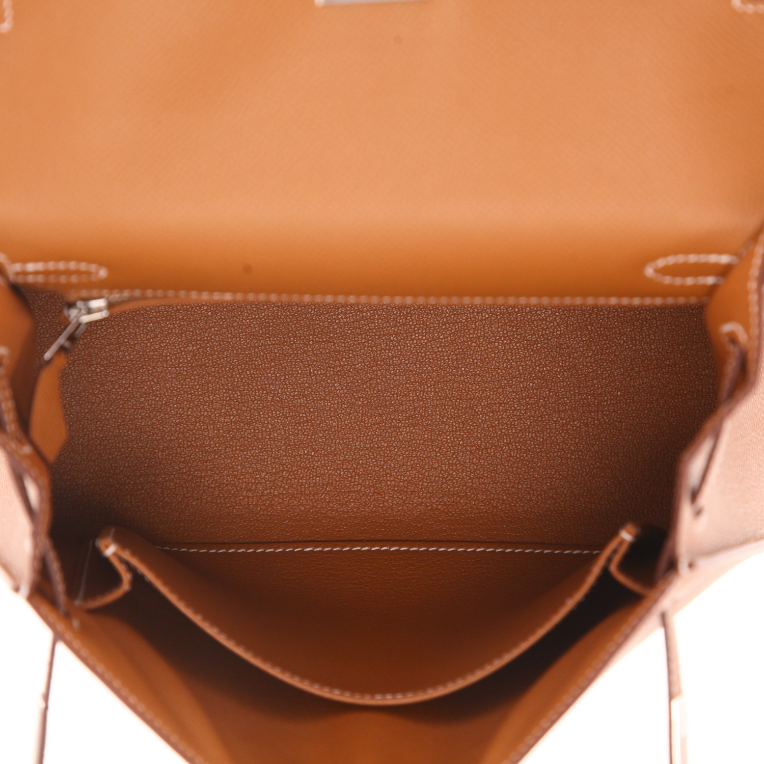 Borsa Hermès Kelly da 25 cm in pelle Epsom Gold - Detail D3