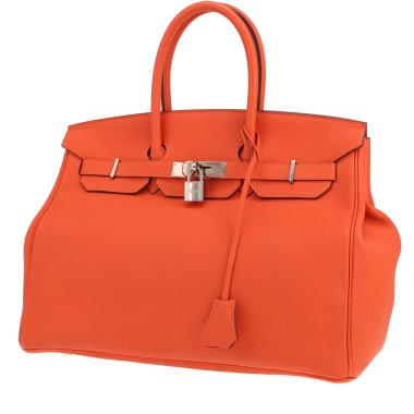 Hermès Birkin handbag, 35 cm, in Orange Togo leather