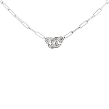 Collana Dinh Van “Manette” R12 in oro bianco e diamanti