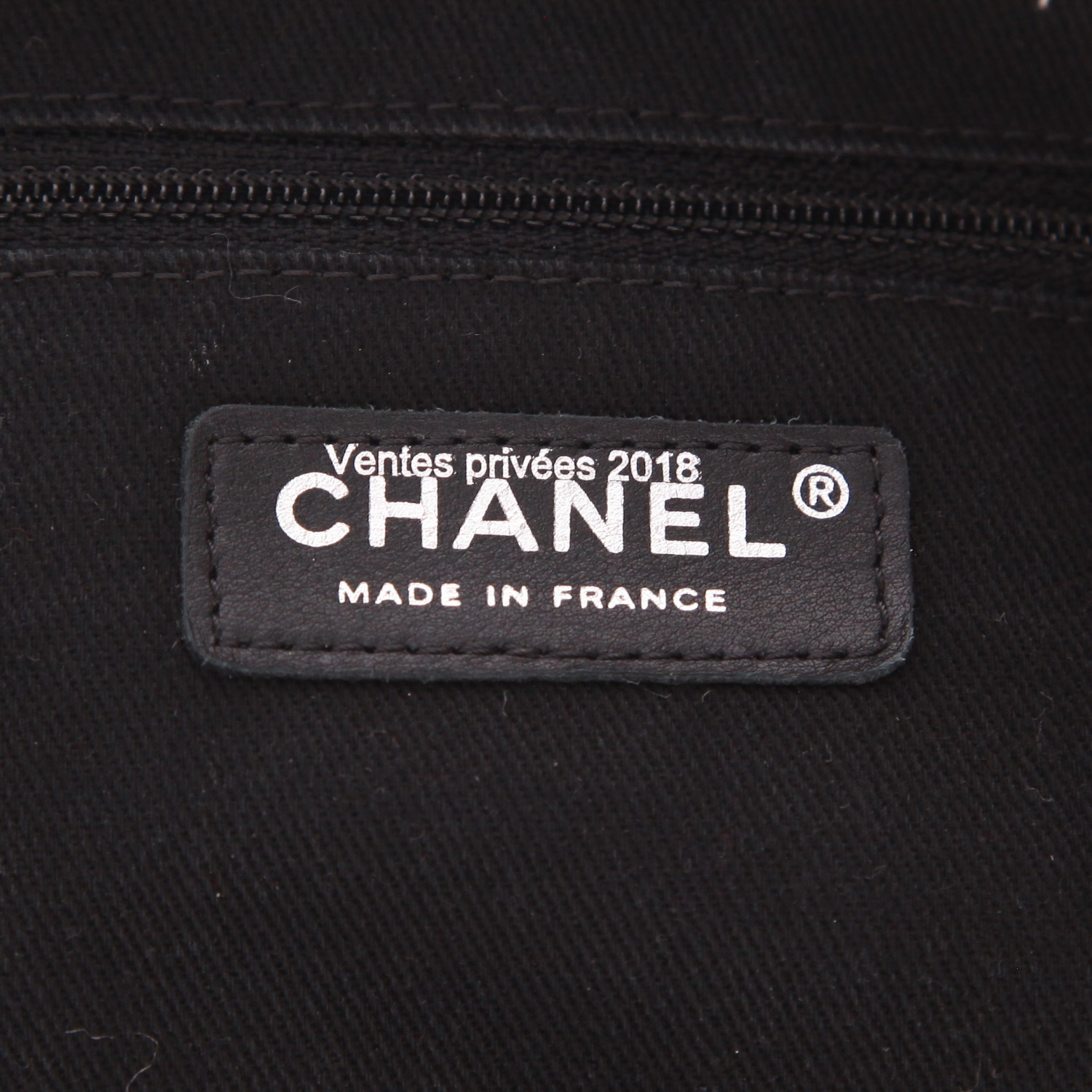 Bolso Chanel «Fantasy Easy Flap» de tweed gris y piel Noir - Detail D2
