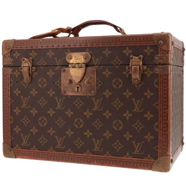 Vanity Louis Vuitton  Astuccio da viaggio in tela Monogram marrone e lozine marroni