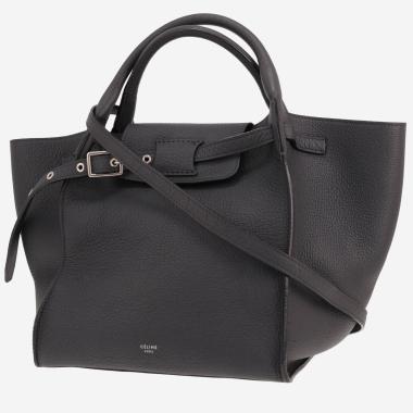 Sac à main Celine  Big Bag en cuir grainé gris