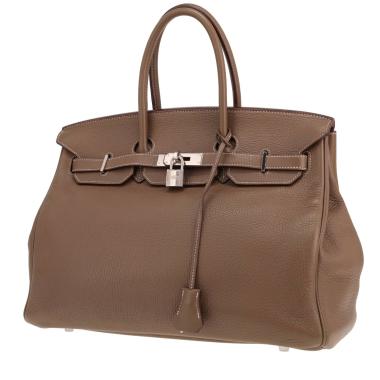 Sac à main Hermès  Birkin 35 cm en cuir togo étoupe