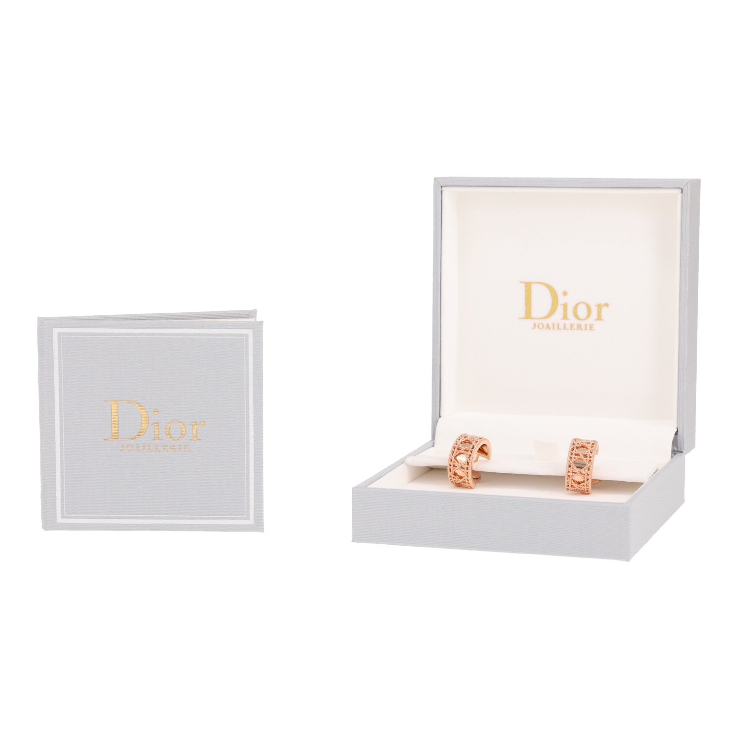 A pair of Dior My Dior earrings in rose gold - Detail D2