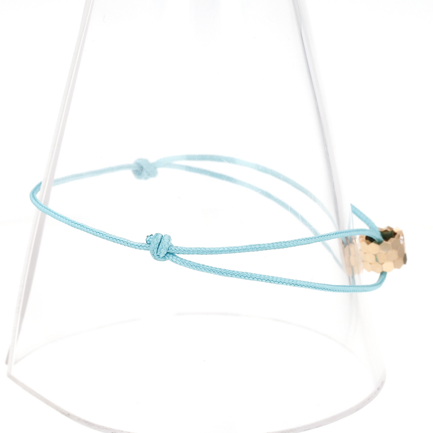 Bracelet Chaumet Bee my Love en or rose et diamants - Detail D4
