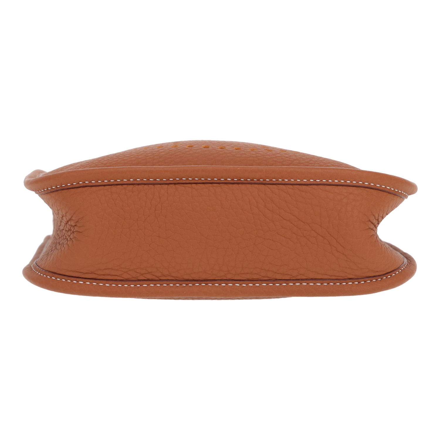 Bolso bandolera Hermès «Evelyne» de 16 cm, de piel de ternero «Clémence» Gold - Detail D1