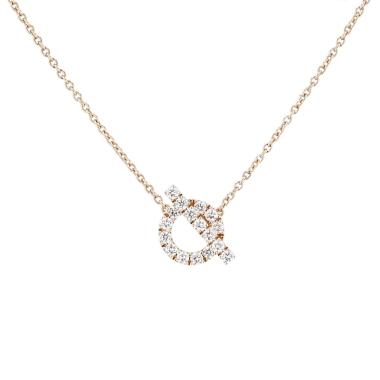 Collar «Finesse» de Hermès en oro rosa y diamantes