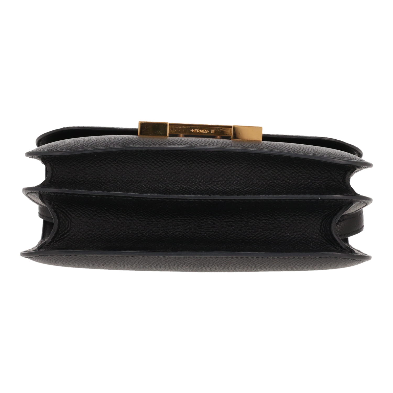 Borsa a tracolla Hermès Constance da 18 cm in pelle Epsom Noir - Detail D1