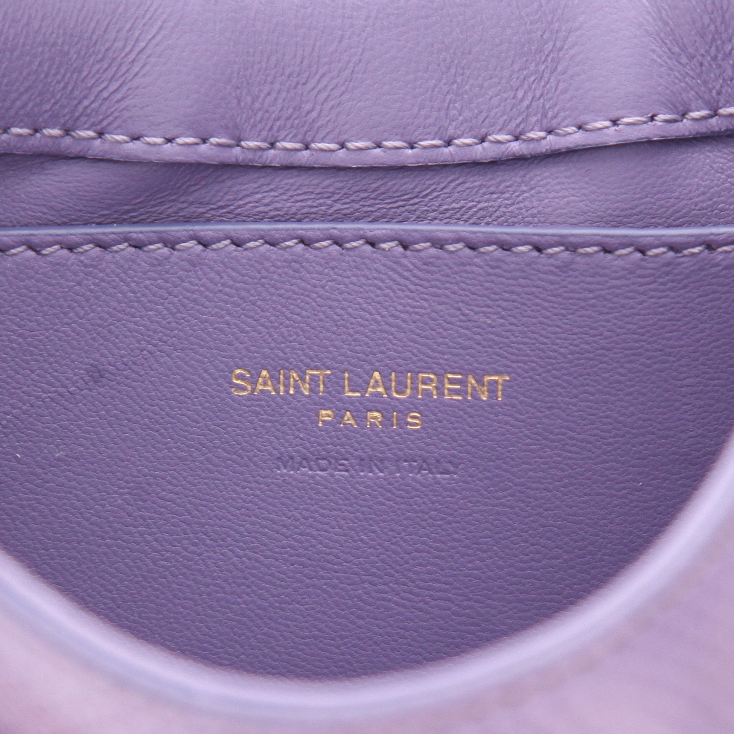 Saint Laurent ‘5 à 7’ handbag in purple lizard skin - Detail D2