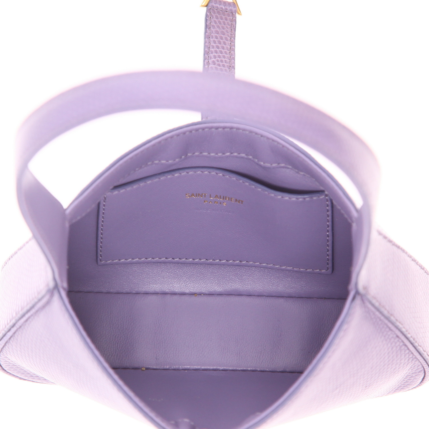 Saint Laurent ‘5 à 7’ handbag in purple lizard skin - Detail D3
