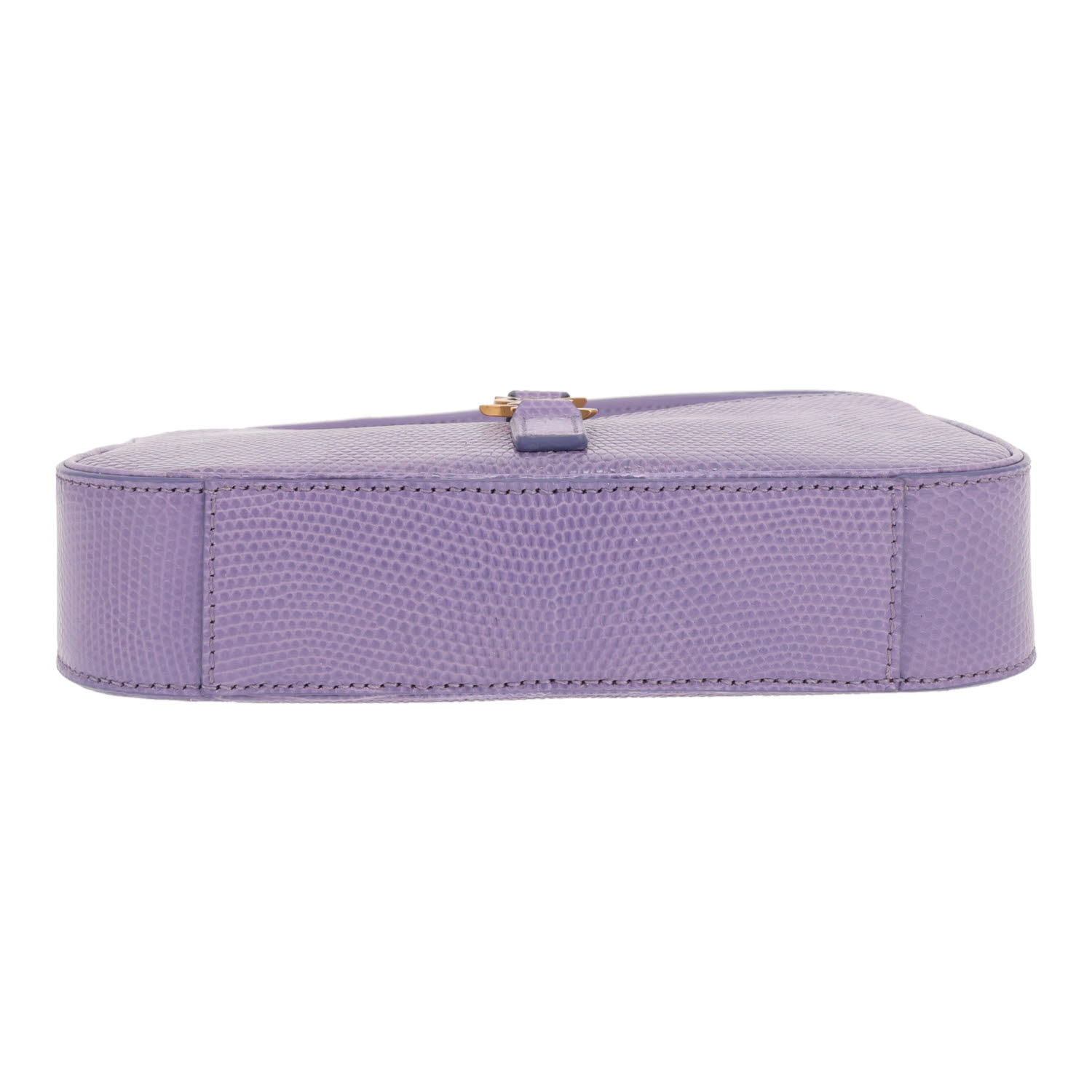 Bolso Saint Laurent «5 à 7» de lagarto morado - Detail D1
