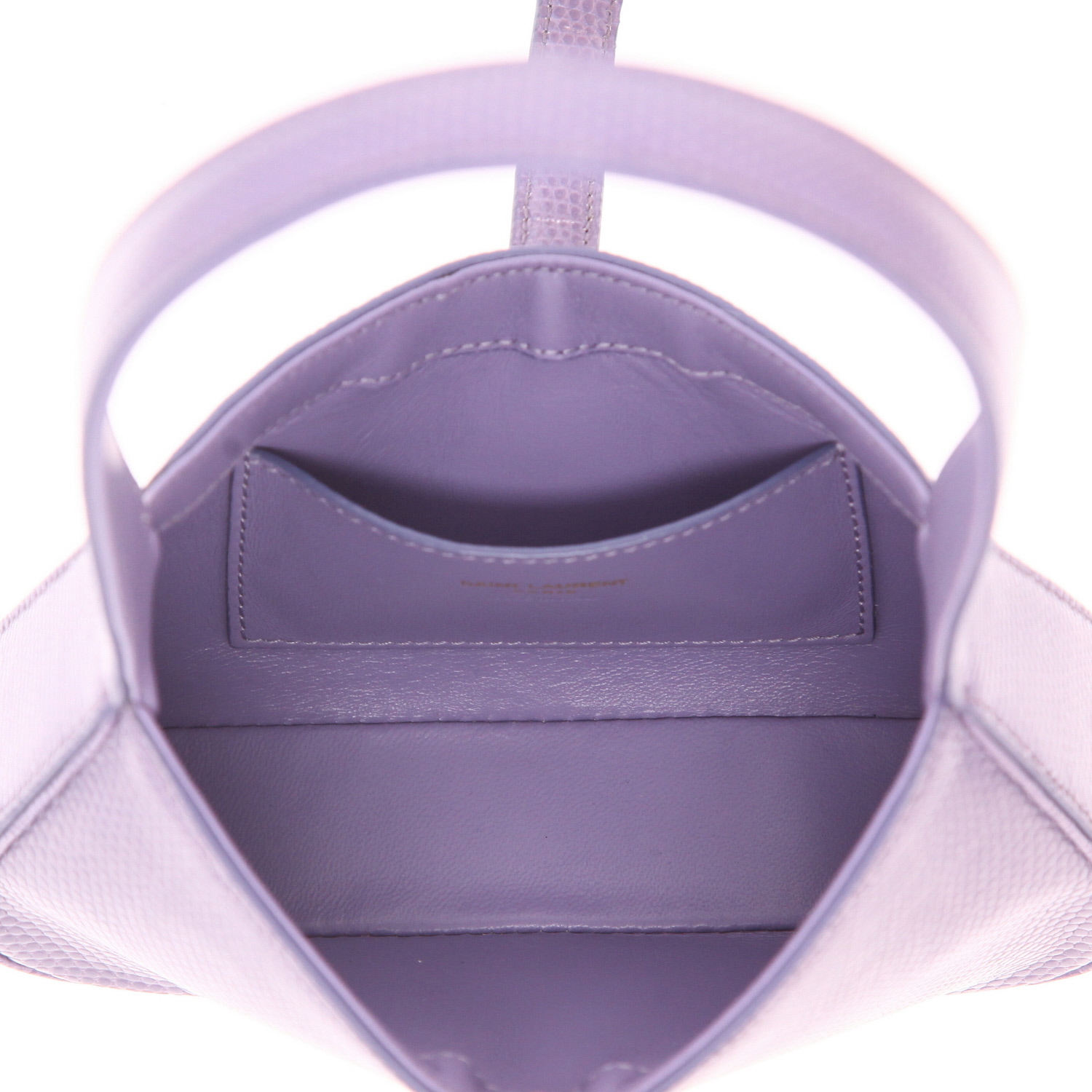 Borsa Saint Laurent “5 à 7” in pelle di lucertola viola - Detail D3