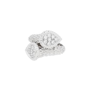 Boucheron Serpent Bohème ring in white gold and diamonds