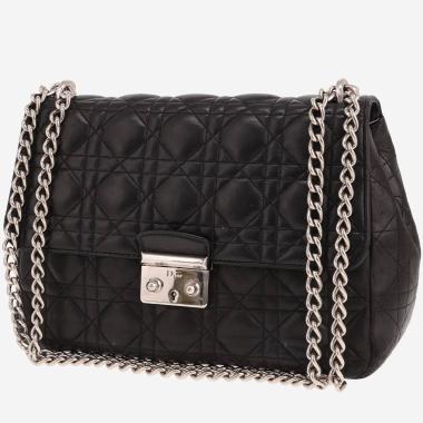 Sac à main Dior  Miss Dior en cuir cannage noir