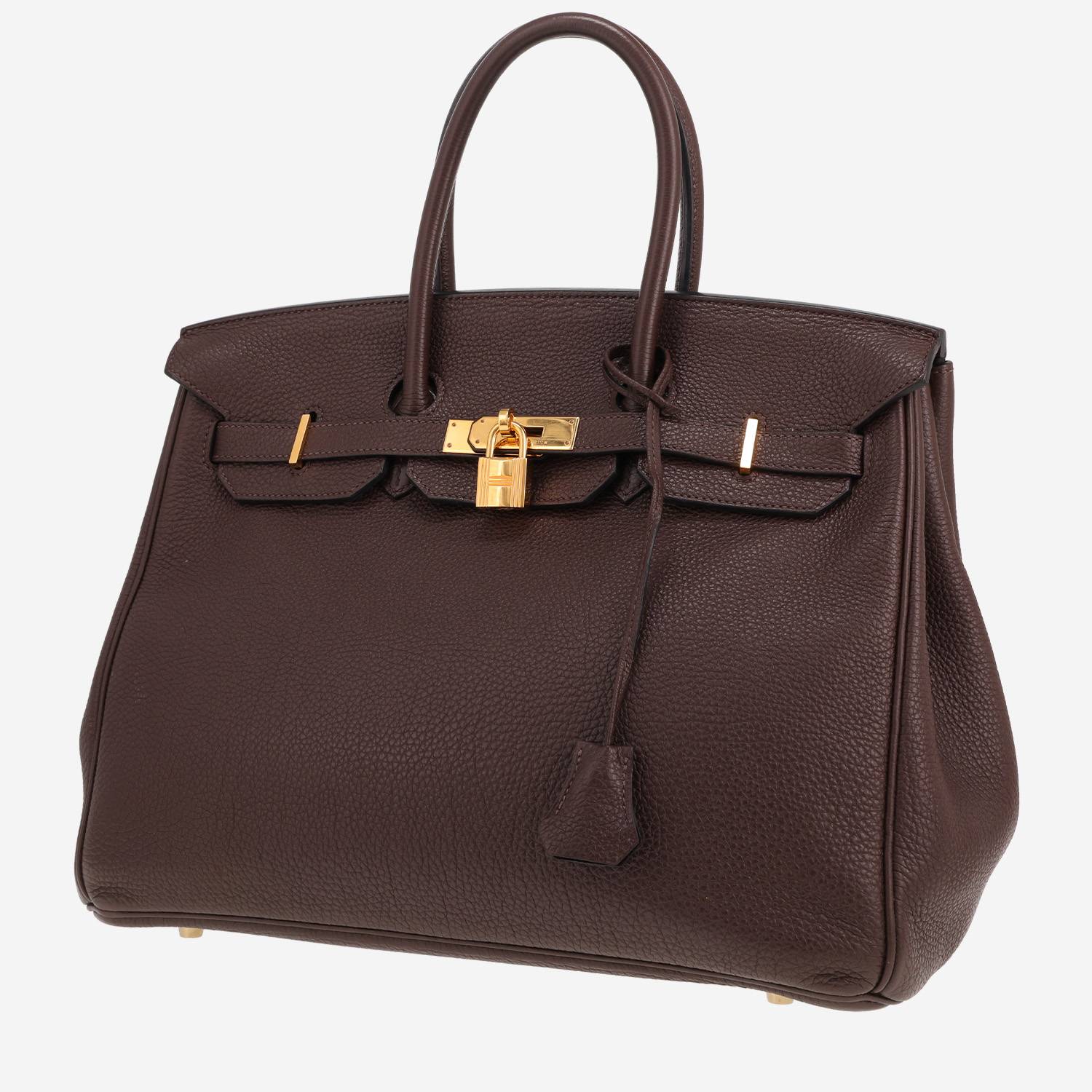 Hermès Birkin handbag, 35 cm, in ebony Togo leather