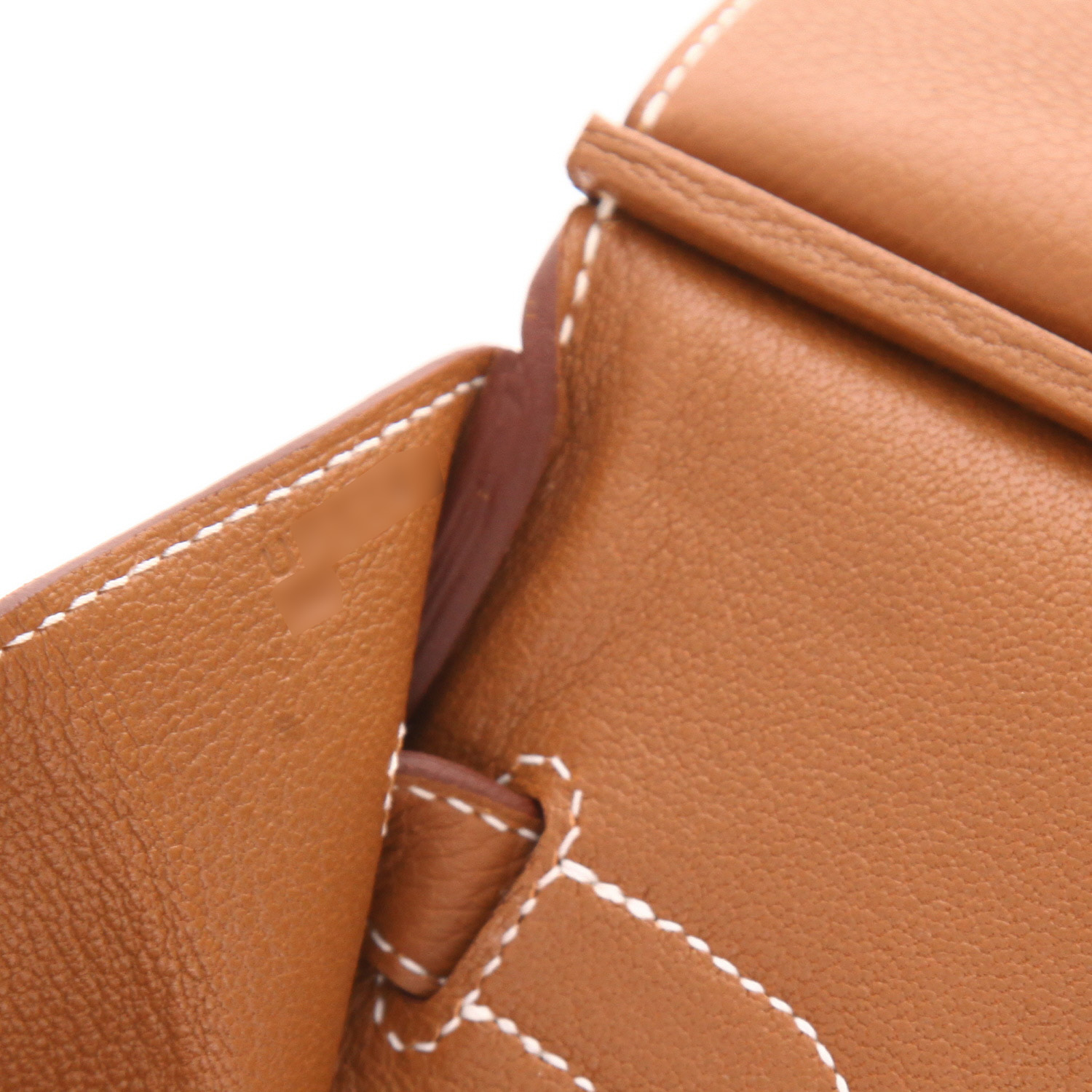 Sac à main Hermès  Birkin 35 cm en cuir togo gold - Detail D4