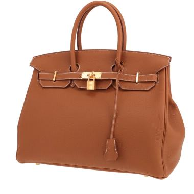 Hermès Birkin handbag, 35 cm, in Gold Togo leather