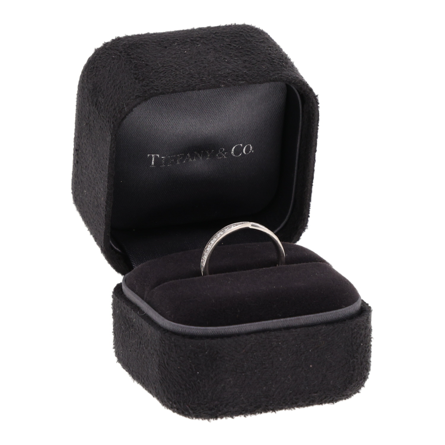 Tiffany Co Harmony wedding ring in platinum and diamonds - Detail D2