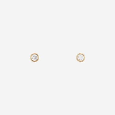 Paire de boucles d'oreilles Tiffany & Co Diamonds By The Yard en or jaune et diamants