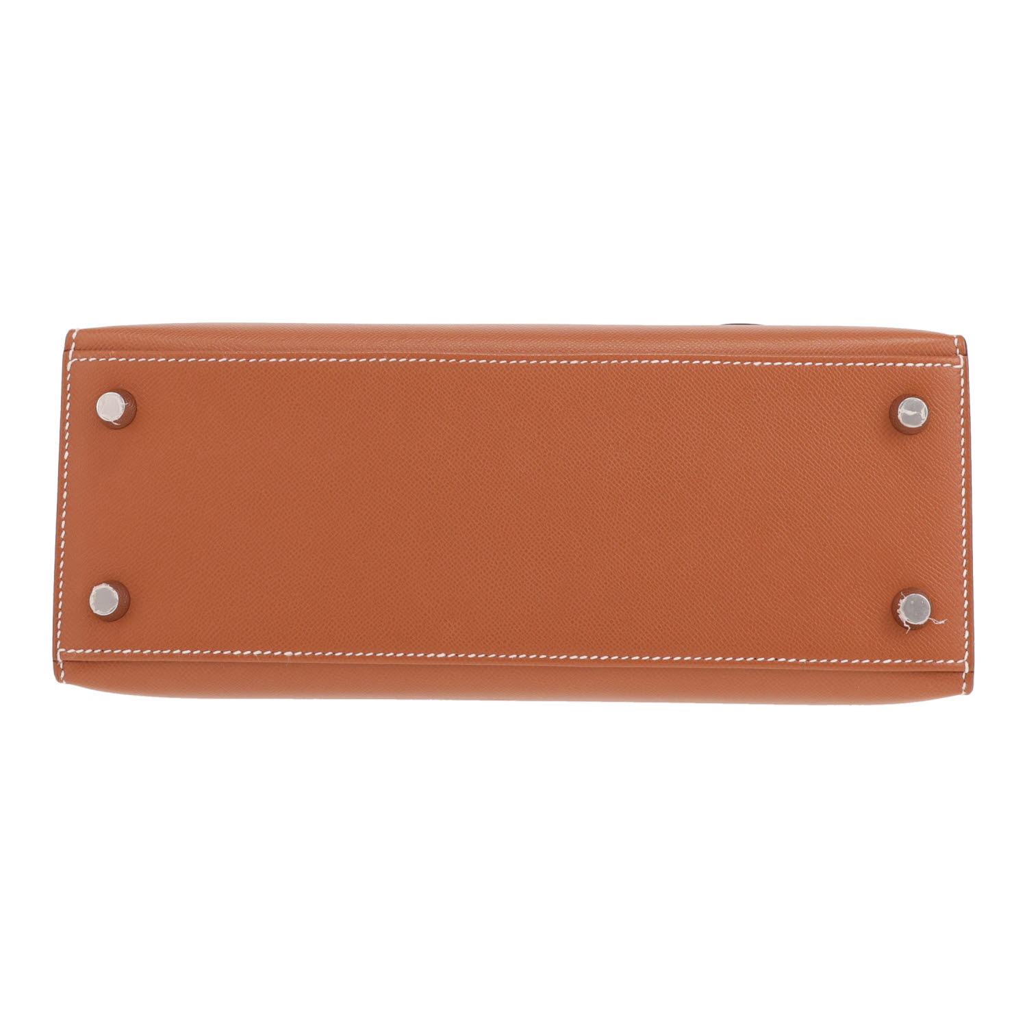Hermès Kelly 25 cm handbag in gold Epsom leather - Detail D1