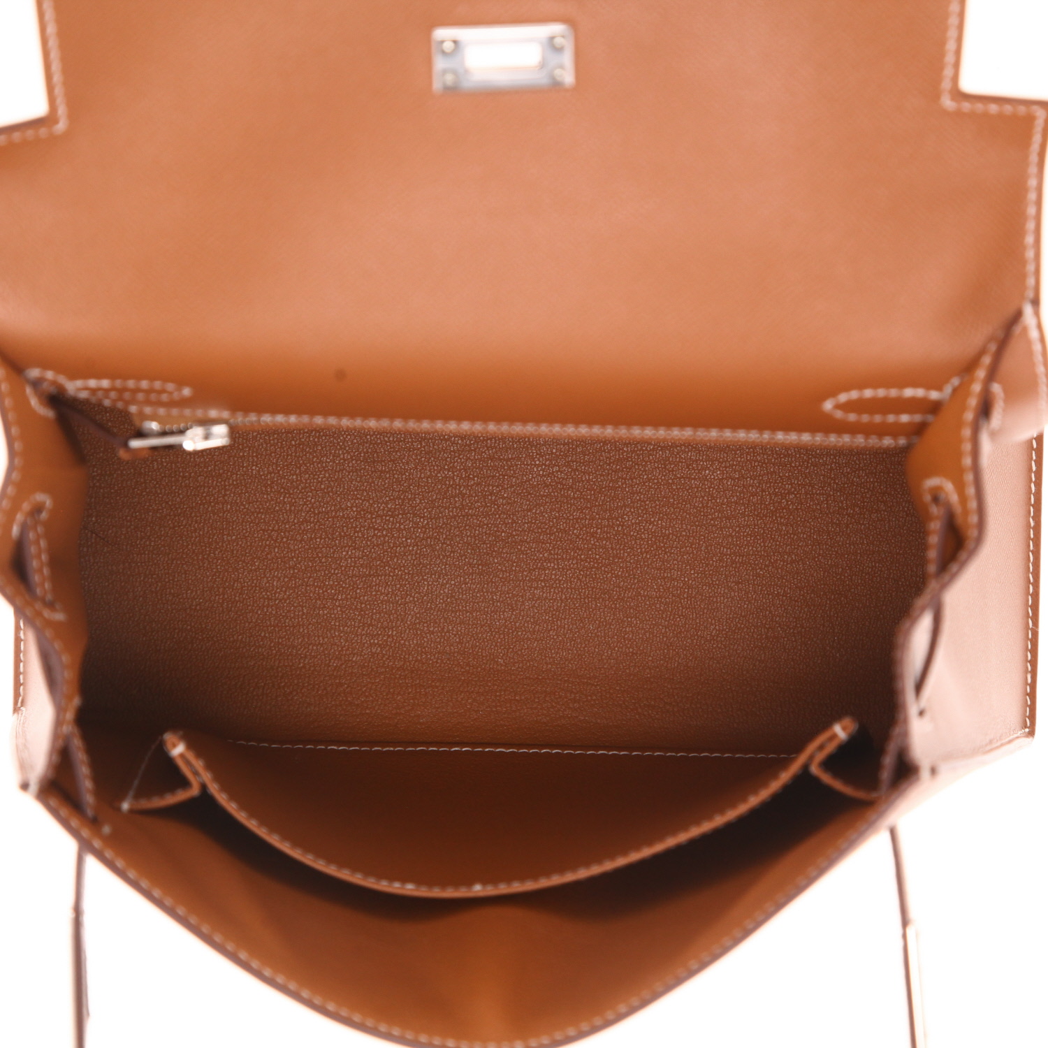 Borsa Hermès Kelly 25 cm in pelle Epsom Gold - Detail D3