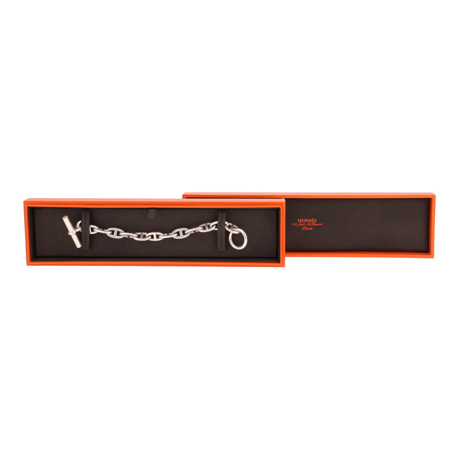Bracelet Hermès Chaîne d'Ancre grand modèle en argent