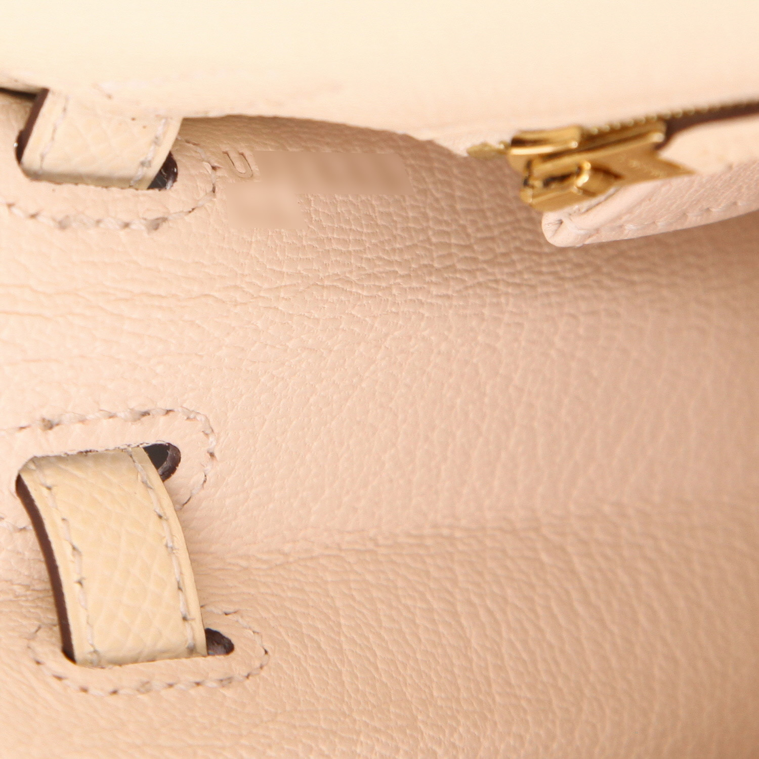 Sac à main Hermès  Kelly 25 cm en cuir epsom Nata - Detail D4
