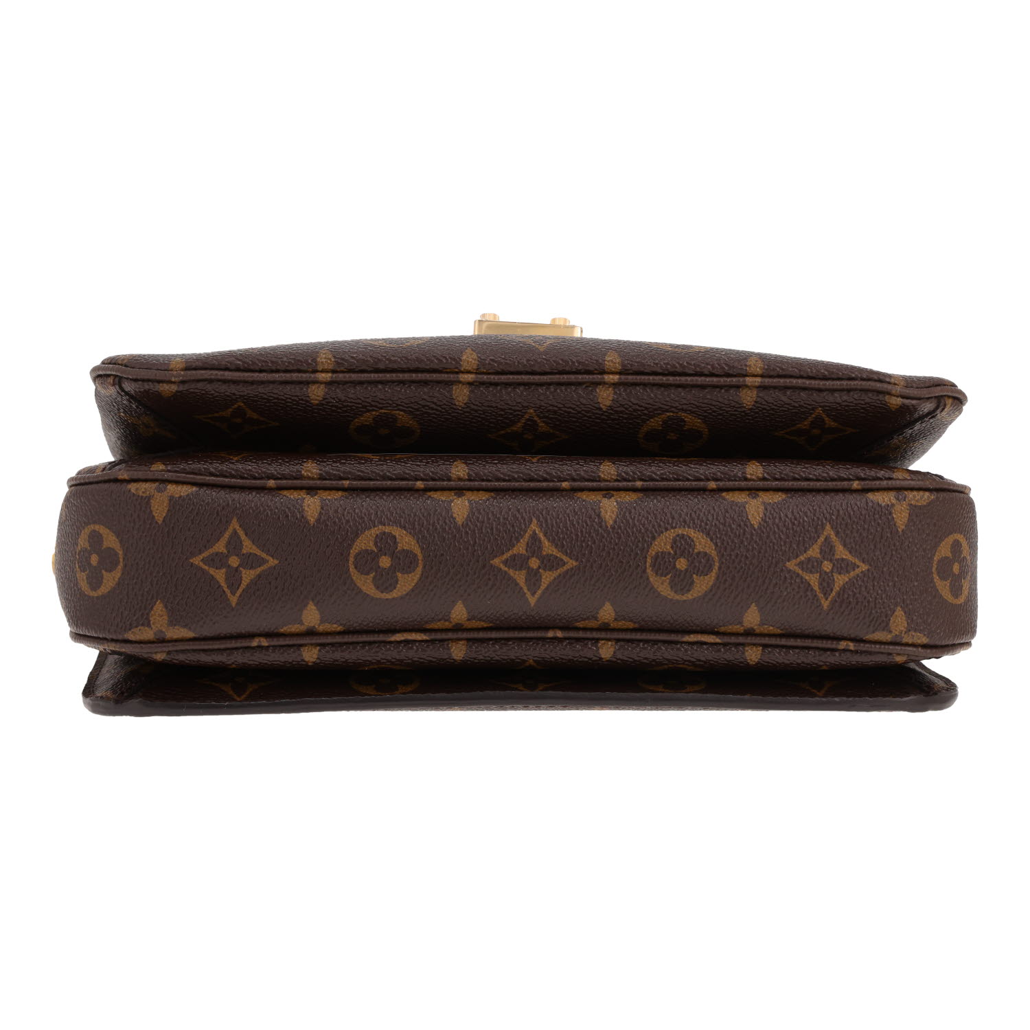 Sac à main Louis Vuitton  Metis en toile monogram marron et cuir naturel - Detail D1
