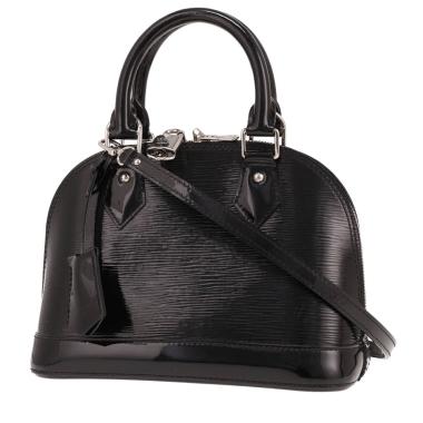 Bolso Louis Vuitton Alma BB de piel charol negra
