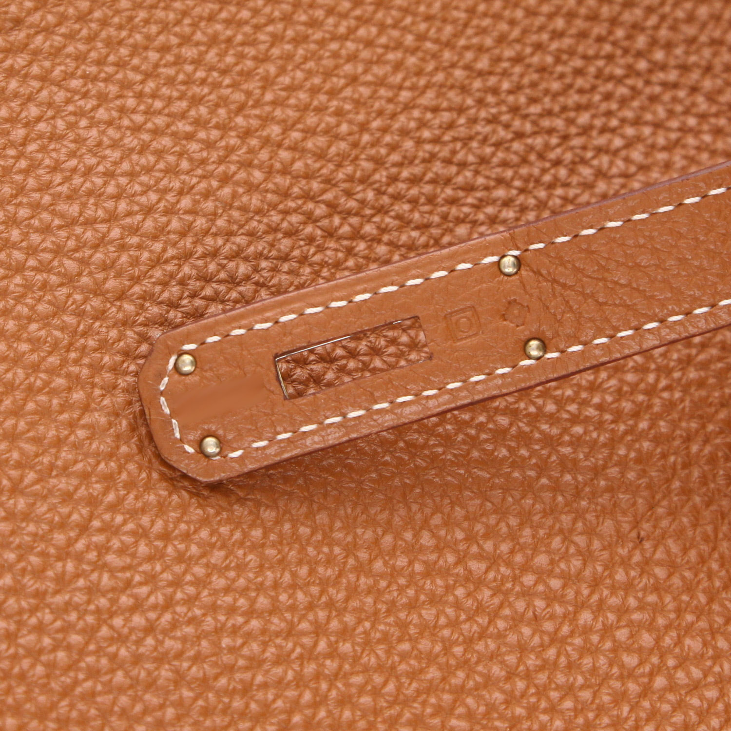 Sac à main Hermès  Birkin 35 cm en cuir togo gold - Detail D4
