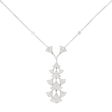 Collar «Divas' Dream» de Bulgari, en oro blanco y diamantes