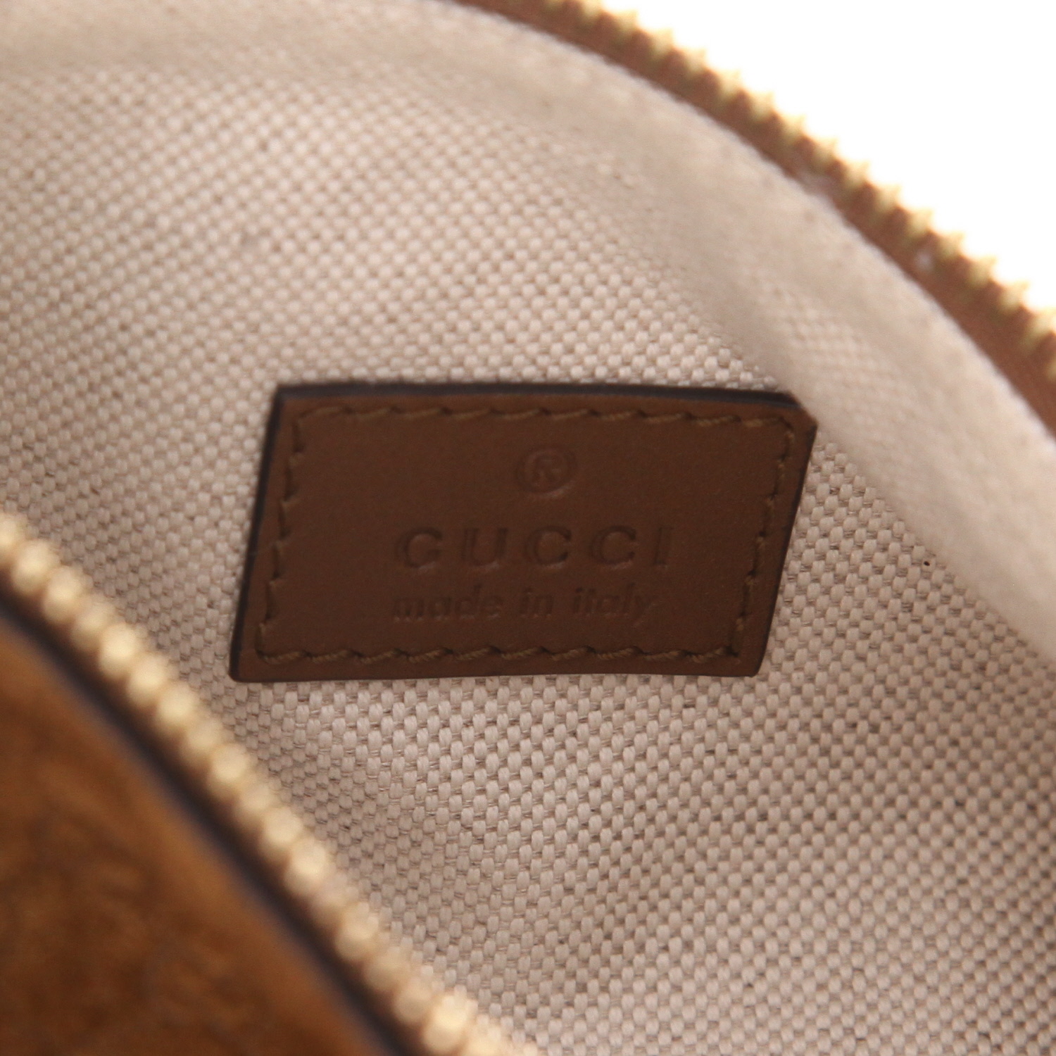 Bolso de Gucci   de ante sintético marrón - Detail D2