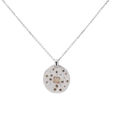 De Beers  Talisman necklace in white gold and diamonds