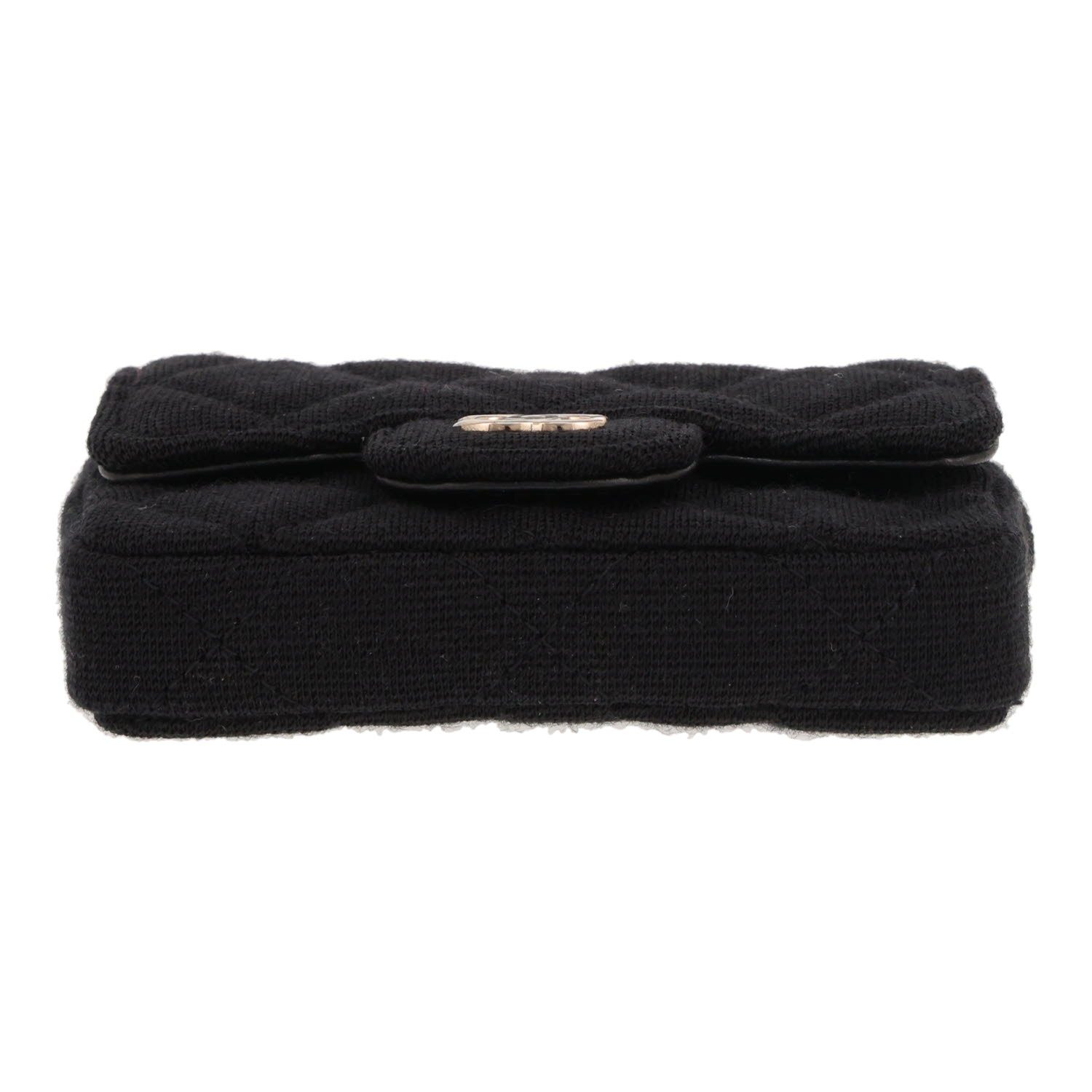 Bolso de cinturón de Chanel  Bolso de cinturón de jersey Noir - Detail D1