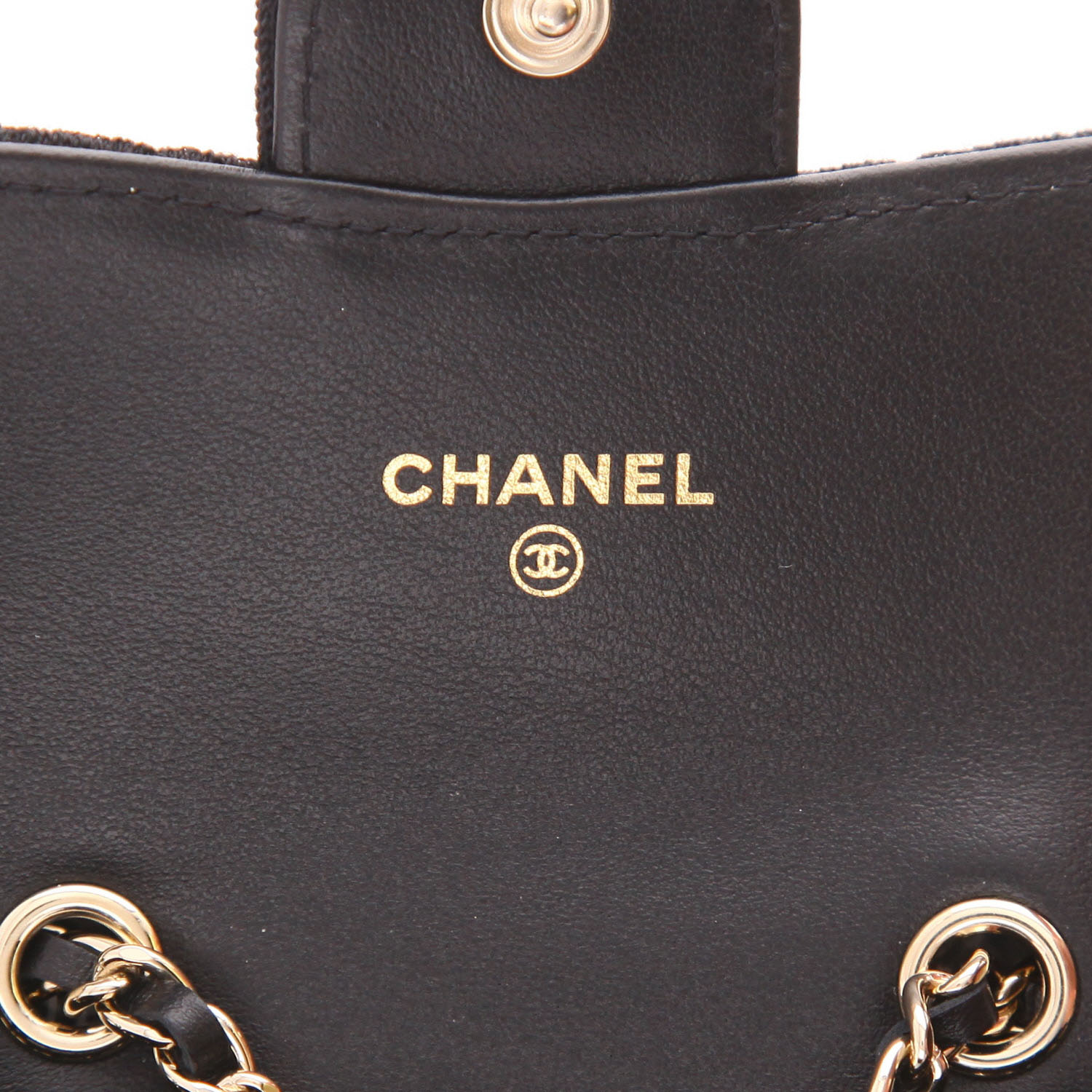 Bolso de cinturón de Chanel  Bolso de cinturón de jersey Noir - Detail D2