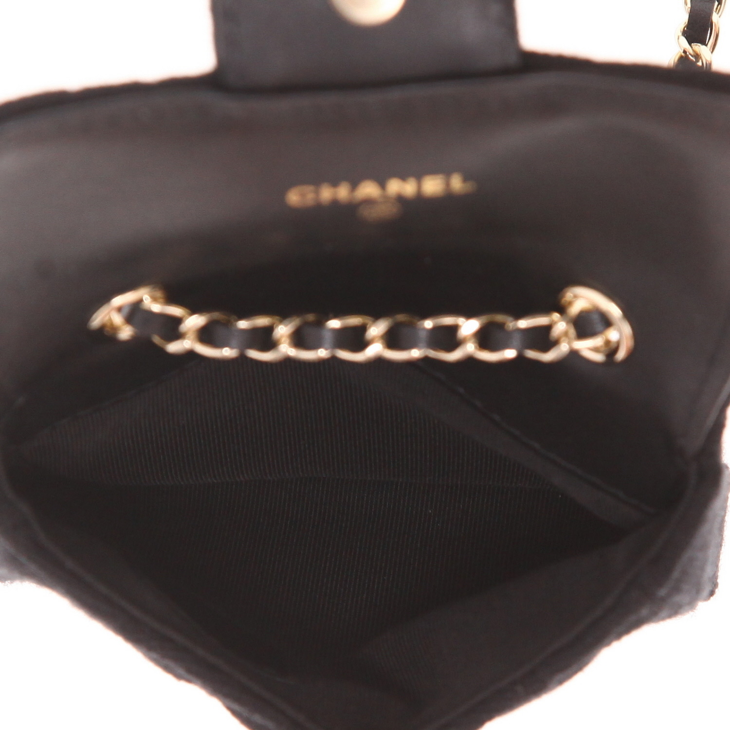 Pochette da cintura Chanel  Pochette da cintura in jersey nero - Detail D3