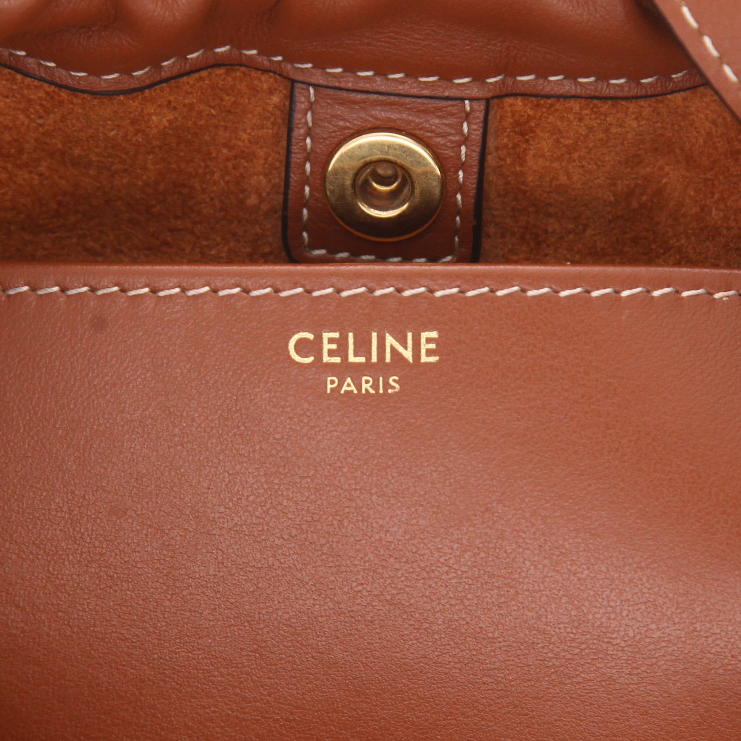Borsa Celine Anaïs in pelle marrone - Detail D2