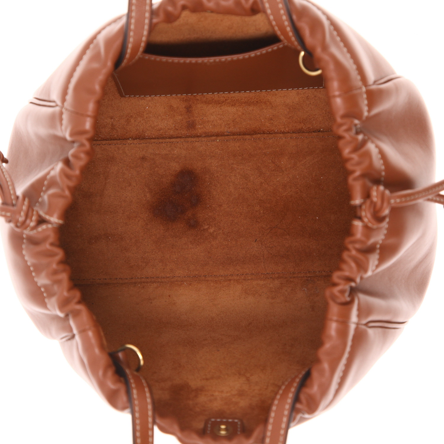 Celine Anaïs handbag in brown leather - Detail D3